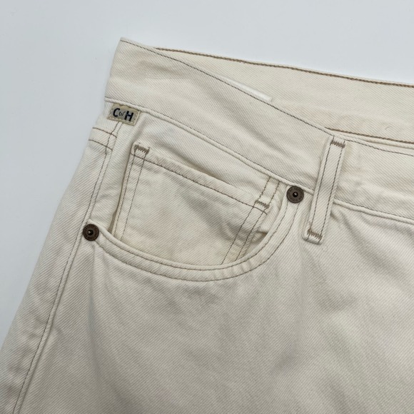 Citizens of Humanity | Off White Ecru Gaucho Wide Leg Crop Jeans 29 - Picture 6 of 14